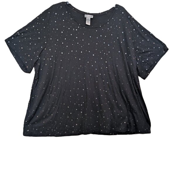 Catherines Black Stars Top Size 3X (26/28W) - Picture 10 of 10